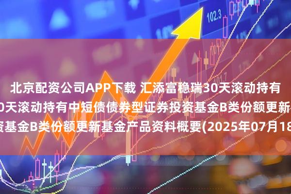 北京配资公司APP下载 汇添富稳瑞30天滚动持有中短债B: 汇添富稳瑞30天滚动持有中短债债券型证券投资基金B类份额更新基金产品资料概要(2025年07月18日更新)